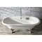 Aqua Eden Clawfoot Bathtubs, 71.63 L, 31.5 W, White/Brushed Nickel, Cast Iron VCTDE7232NL8 - alternate 6